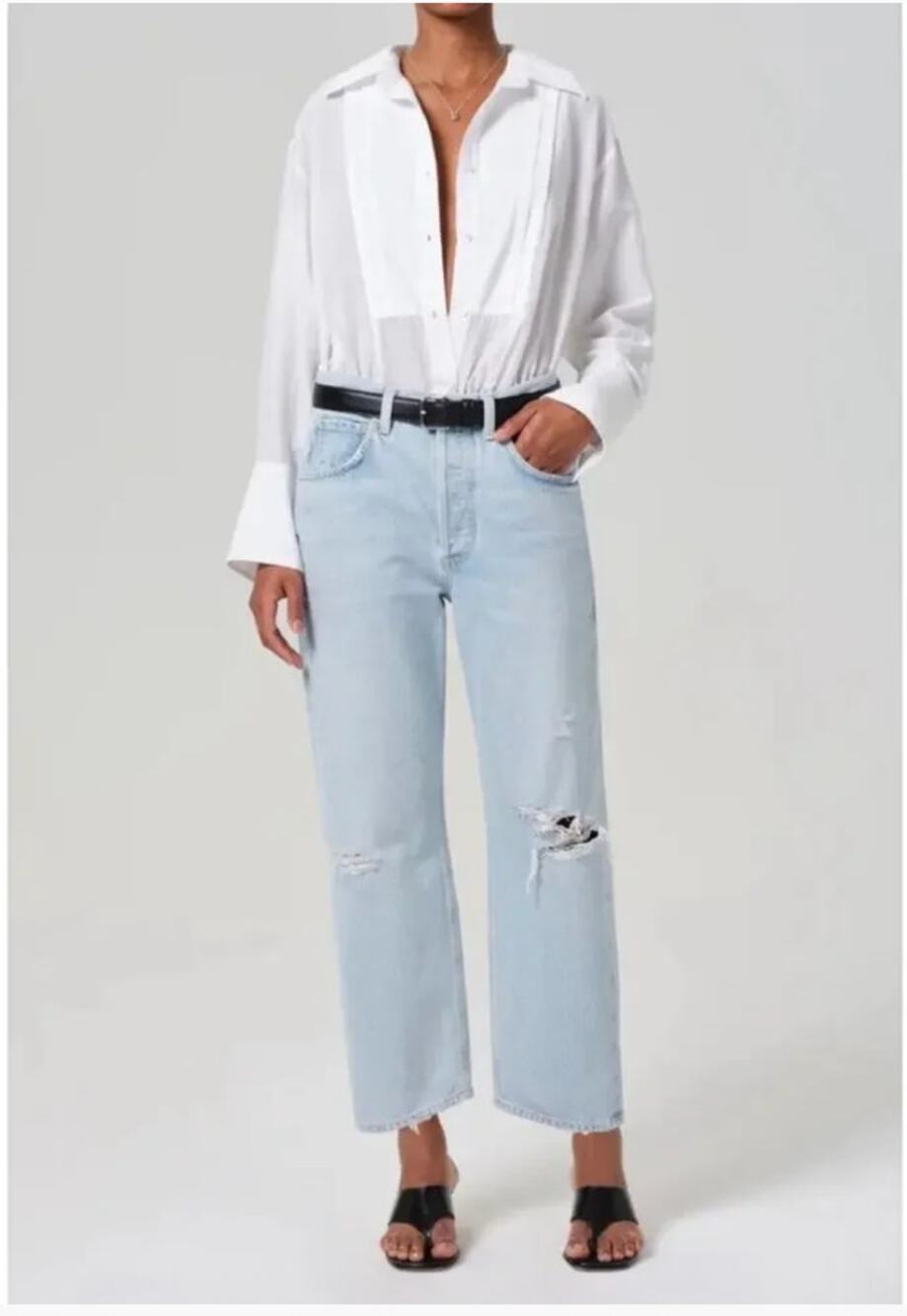Citizens of Humanity Dahlia Bow Leg Baby Roll Jeans 28 NEW